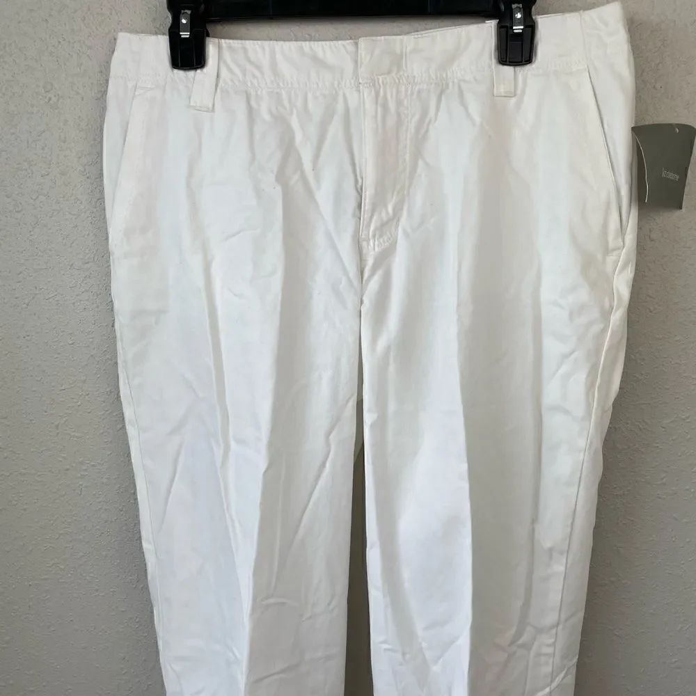 NWT Liz Claiborne White Sloan Pants Size 10 - Picture 2 of 10